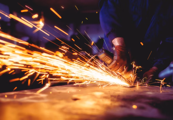 Metallbearbeitung mit Winkelschleifer